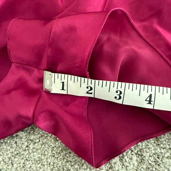 Vintage Erika Taylor Pink Silky Lounge Shorts Sleepwear Size Large‎ Fuschia - Picture 5 of 8